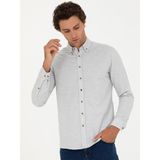 Cacharel Erkek Taş Slim Fit Uzun Kollu Gömlek 50279988-VR049