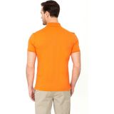 Cacharel Erkek Turuncu Polo Yaka Slim Fit Basic Merserize T-shirt 50250172-VR051 - 3XL