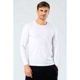 Cacharel Erkek Uzun Kollu T-Shirt 1333/BEYAZ - 3XL