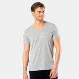 Cacharel Erkek V Yaka T-shirt 2170/Gri - 3XL