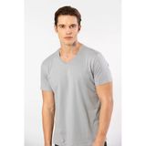 Cacharel Erkek V Yaka T-Shirt 2170/Gri