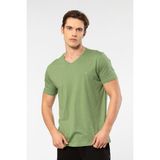 Cacharel Erkek V Yaka T-Shirt 2170/YEŞIL - M
