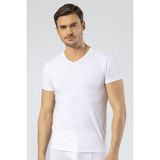Cacharel Erkek V Yaka T-Shirt - S - Beyaz