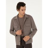 Cacharel Erkek Vizon Regular Fit Ceket 50293355-VR052 - Dropsuz