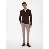 Cacharel Erkek Vizon Slim Fit Kanvas Pantolon 50311593-VR052 - 32 - 30