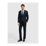Cacharel Lacivert Slim Fit Yün Karışımlı Mikro Desen Takım Elbise 50327869-VR033
