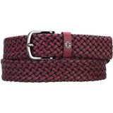 Cachée Concept El Örgüsü Deri Kemer 727 - Bordo - 120 cm