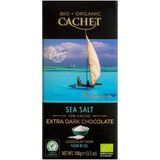 Cachet Deniz Tuzlu Organik Bitter %72 Çikolata 100 gr