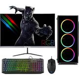 CacheX Intel Core I5 3470 8gb Ram 256GB SSD 4gb RX550 Ekran Kartı 23.8" Monitör Oyun Pc Bilgisayarı