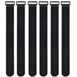 Cacturism tarafından 2 x 36 İnç Kanca ve Halka Kablo Bağı, 6 Paket Ağır Hizmet Ayarlanabilir Bağlama Yapışkan Cinch Kayışı Plastik D halka Tokalı, Çok Amaçlı Yeniden Kullanılabilir Kordon Düzenleyici