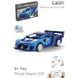 Cada Mavi Yarış Arabası Uzaktan Kumandalı -C51073w (325 Parça) Oyuncak Yapım Seti C51073w