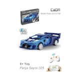 Cada Mavi Yarış Arabası Uzaktan Kumandalı -C51073W (325 Parça) Oyuncak Yapım Seti