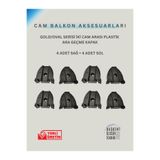 CADDE CAM BALKON GOLD/OVAL SERİ CAM BALKON İKİ CAM ARASI ARA GEÇME KAPAK TAKIMI