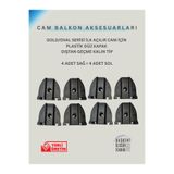 CADDE CAM BALKON GOLD/OVAL SERİ CAM BALKON İLK AÇILIR DÜZ KAPAK TAKIMI