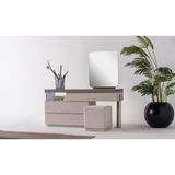 Cadde Yıldız Samara Şifonyer 3 Çekmeceli Modern Tasarım Aynalı 160 x 158 x 47 cm Fonksiyonel Mobilya