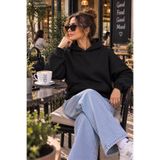 caddekombin Kadın Düz Kapüşonlu Kanguru Cepli Kadın Sweatshirt