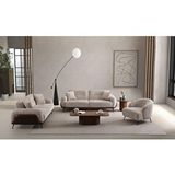 CaddeYıldız Rada Koltuk Takımı İki Üçlü Koltuk (yataklı) + Bir Tekli Koltuk Krem