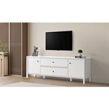CaddeYıldız Vienza Tv Sehpası - Beyaz Tv Sehpası 160 Cm