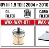 Caddy Iıı 1.9 Tdı Filtre Bakım Seti ( 2004 > 2010)