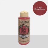 Cadence 120 ml S9042 Mercan Kırmızı Style Matt Akrilik Boya