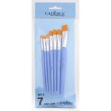 Cadence 7 Adet Yağlı ve Akrilik Boya Fırçası Seti Mavi Renkli Hassas Çizim İçin