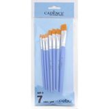 Cadence 7'li Düz Kesik Yağlı Ve Akrilik Fırça Seti