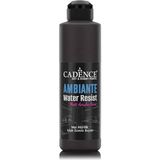 Cadence Ambiante Islak Zemin Boyası 250 ml Siyah AW24 Mat Akrilik Suya Dayanıklı ve Uzun Ömürlü
