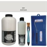 Cadence Antik Kemik H - 087 Multisurface Boya ve Ultimate Parlak Vernik Set 2lt 500 ml Saten Rulo