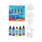 Cadence Aqua Slime - Kendin Yap Oyuncak Seti - Deniz Canlıları Seti 5X90ML
