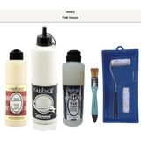 Cadence Banyo Mutfak - Multi H - 002 Pak Beyaz 500 ml Parlak Yüzey Ast 250 ml Taş Vernik Mat 250 ml Saten Rulo Set