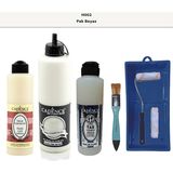 Cadence Banyo Mutfak - Multi H - 002 Pak Beyaz 500 ml Parlak Yüzey Astarı 250 ml Taş Vernik 250 ml Saten Rulo Set