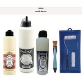 Cadence Banyo Mutfak - Multi H - 004 Antik Beyaz 500 ml Parlak Yüzey Ast 250 ml Taş Vernik Mat 250 ml Saten Rulo Set