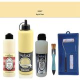 Cadence Banyo Mutfak - Multi H - 007 Açık Sarı 500 ml Parlak Yüzey Ast 250 ml Taş Vernik Mat 250 ml Saten Rulo Set