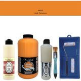 Cadence Banyo Mutfak - Multi H - 011 Açık Turuncu 2000 ml Par Yüzey Ast 500 ml Taş Vernik Mat 500 ml Satenruloset