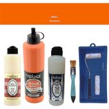 Cadence Banyo Mutfak - Multi H - 012 Turuncu 500 ml Parlak Yüzey Ast 250 ml Taş Vernik Mat 250 ml Saten Rulo Set