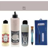 Cadence Banyo Mutfak - Multi H - 015 Tuval 500 ml Parlak Yüzey Ast 250 ml Taş Vernik Mat 250 ml Saten Rulo Set