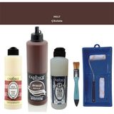 Cadence Banyo Mutfak - Multi H - 017 Çikolata 500 ml Parlak Yüzey Ast 250 ml Taş Vernik Mat 250 ml Saten Rulo Set
