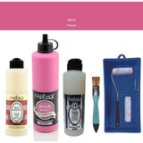 Cadence Banyo Mutfak - Multi H - 025 Fuşya 500 ml Parlak Yüzey Astarı 250 ml Taş Vernik 250 ml Saten Rulo Set