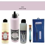 Cadence Banyo Mutfak - Multi H - 026 Kaktus Çiçeği 500 ml Parlak Yüzey Astarı 250 ml Taş Vernik 250 ml Saten Rulo Set