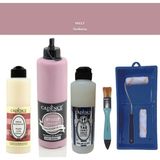 Cadence Banyo Mutfak - Multi H - 027 Sedona 500 ml Parlak Yüzey Astarı 250 ml Taş Vernik 250 ml Saten Rulo Set