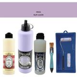 Cadence Banyo Mutfak - Multi H - 032 Açık Leylak 500 ml Parlak Yüzey Astarı 250 ml Taş Vernik 250 ml Saten Rulo Set