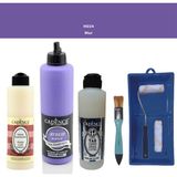 Cadence Banyo Mutfak - Multi H - 034 Mor 500 ml Parlak Yüzey Astarı 250 ml Taş Vernik 250 ml Saten Rulo Set