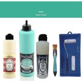 Cadence Banyo Mutfak - Multi H - 044 N yeşil 500 ml Parlak Yüzey Astarı 250 ml Taş Vernik 250 ml Saten Rulo Set