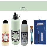 Cadence Banyo Mutfak - Multi H - 047 Açık Adaçayı 500 ml Parlak Yüzey Astarı 250 ml Taş Vernik 250 ml Saten Rulo Set