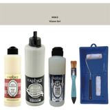 Cadence Banyo Mutfak - Multi H - 063 Vizon gr i 500 ml Parlak Yüzey Ast 250 ml Taş Vernik Mat 250 ml Saten Rulo Set