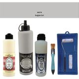 Cadence Banyo Mutfak - Multi H - 074 Soğuk gr i 500 ml Parlak Yüzey Ast 250 ml Taş Vernik Mat 250 ml Saten Rulo Set