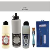 Cadence Banyo Mutfak - Multi H - 074 Soğuk gr i 500 ml Parlak Yüzey Astarı 250 ml Taş Vernik 250 ml Saten Rulo Set