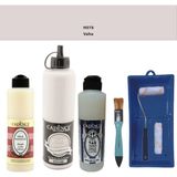 Cadence Banyo Mutfak - Multi H - 078 Vaha 500 ml Parlak Yüzey Astarı 250 ml Taş Vernik 250 ml Saten Rulo Set