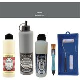 Cadence Banyo Mutfak - Multi H - 081 gr afiti gr i 500 ml Parlak Yüzey Ast 250 ml Taş Vernik Mat 250 ml Saten Rulo Set