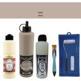 Cadence Banyo Mutfak - Multi H - 085 Sisal 500 ml Parlak Yüzey Ast 250 ml Taş Vernik Mat 250 ml Saten Rulo Set